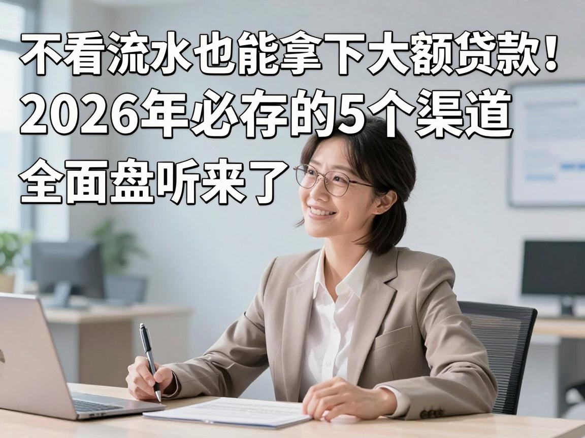 不看流水也能拿下大额贷款!2026年必存的5个渠道,全面盘点来了