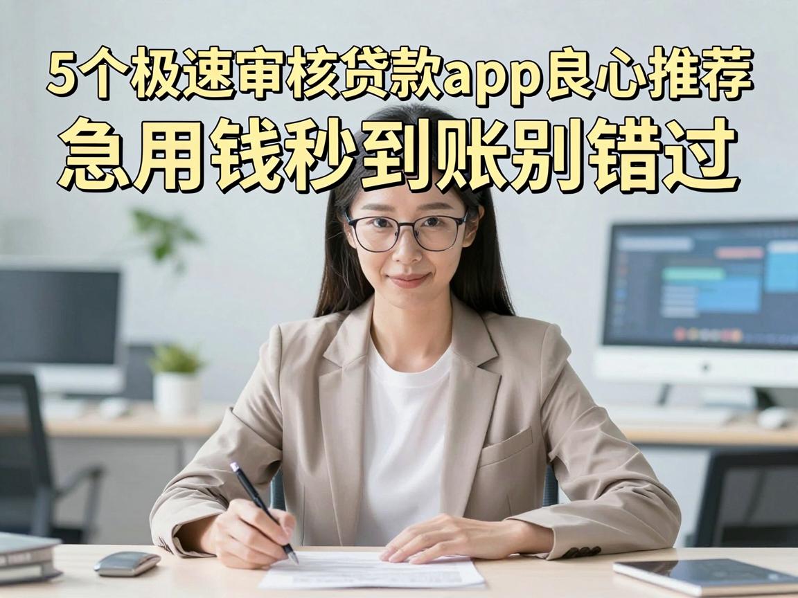 5个极速审核贷款app良心推荐，急用钱秒到账别错过！