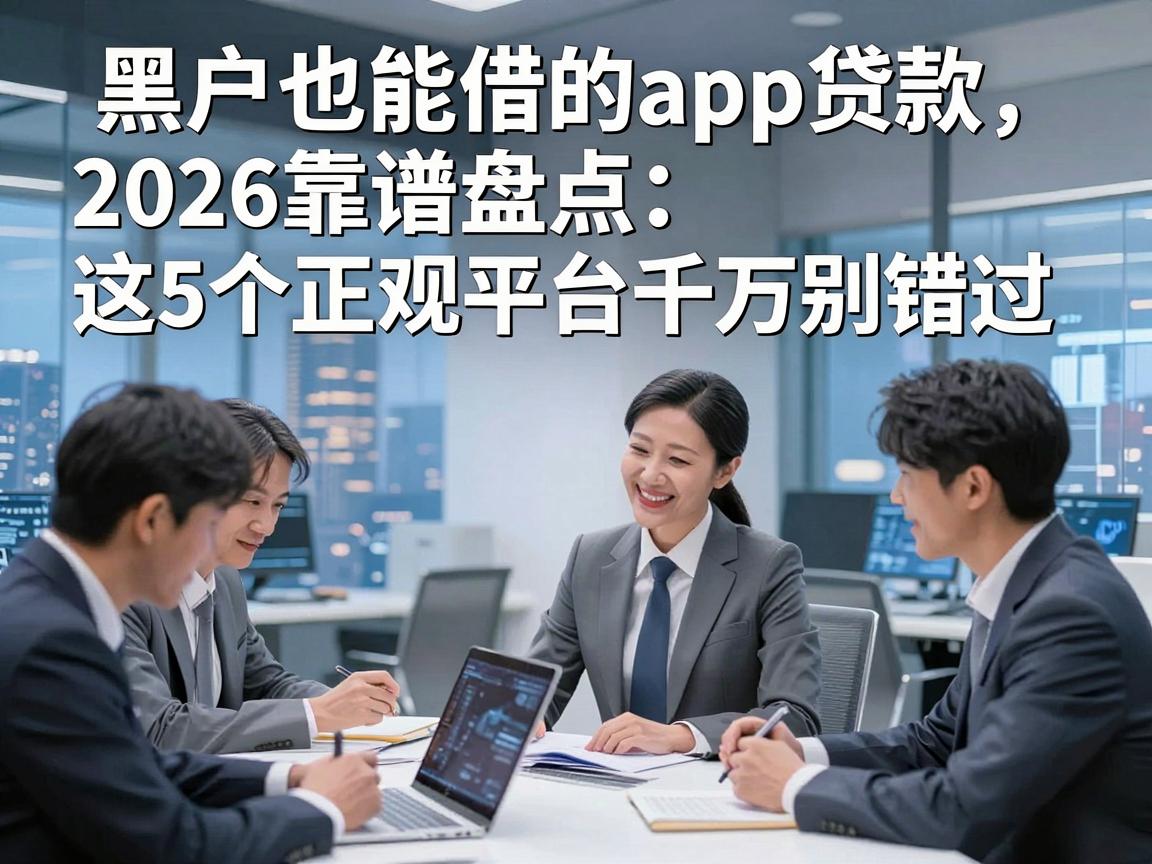 黑户也能借的app贷款2026靠谱盘点：这5个正规平台千万别错过！