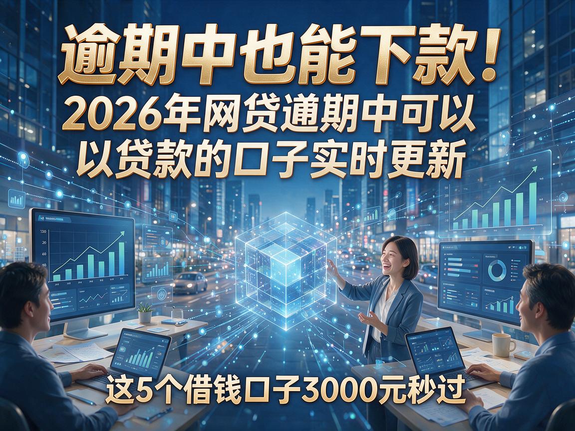 逾期中也能下款！2026年网贷逾期中可以贷款的口子实时更新，这5个借钱口子3000元秒过