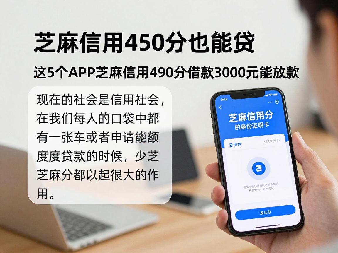 芝麻信用450分也能贷！2026速贷备用平台推荐：这5个APP芝麻信用450分借款3000元能放款