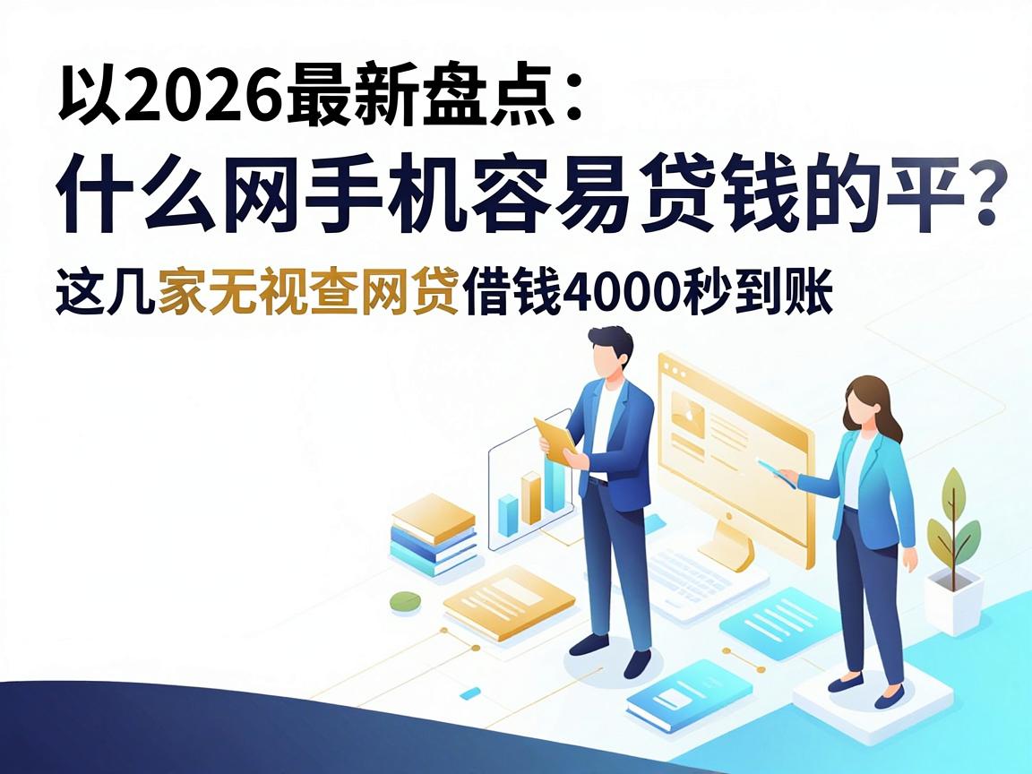 2026最新盘点：什么网手机容易贷钱的平台？这几家无视查网贷借钱4000秒到账app推荐