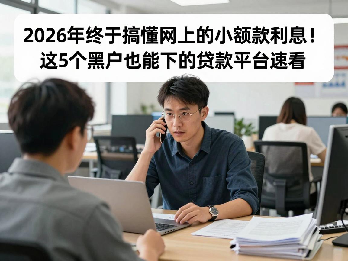2026年终于搞懂网上的小额贷款利息！这5个黑户也能下的贷款平台速看