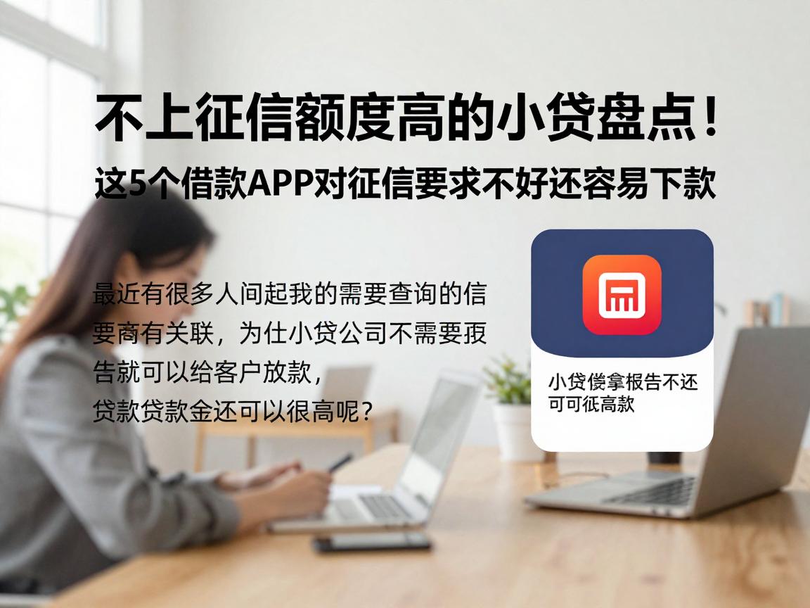 不上征信额度高的小贷盘点！这5个借款APP对征信要求不高还容易下款