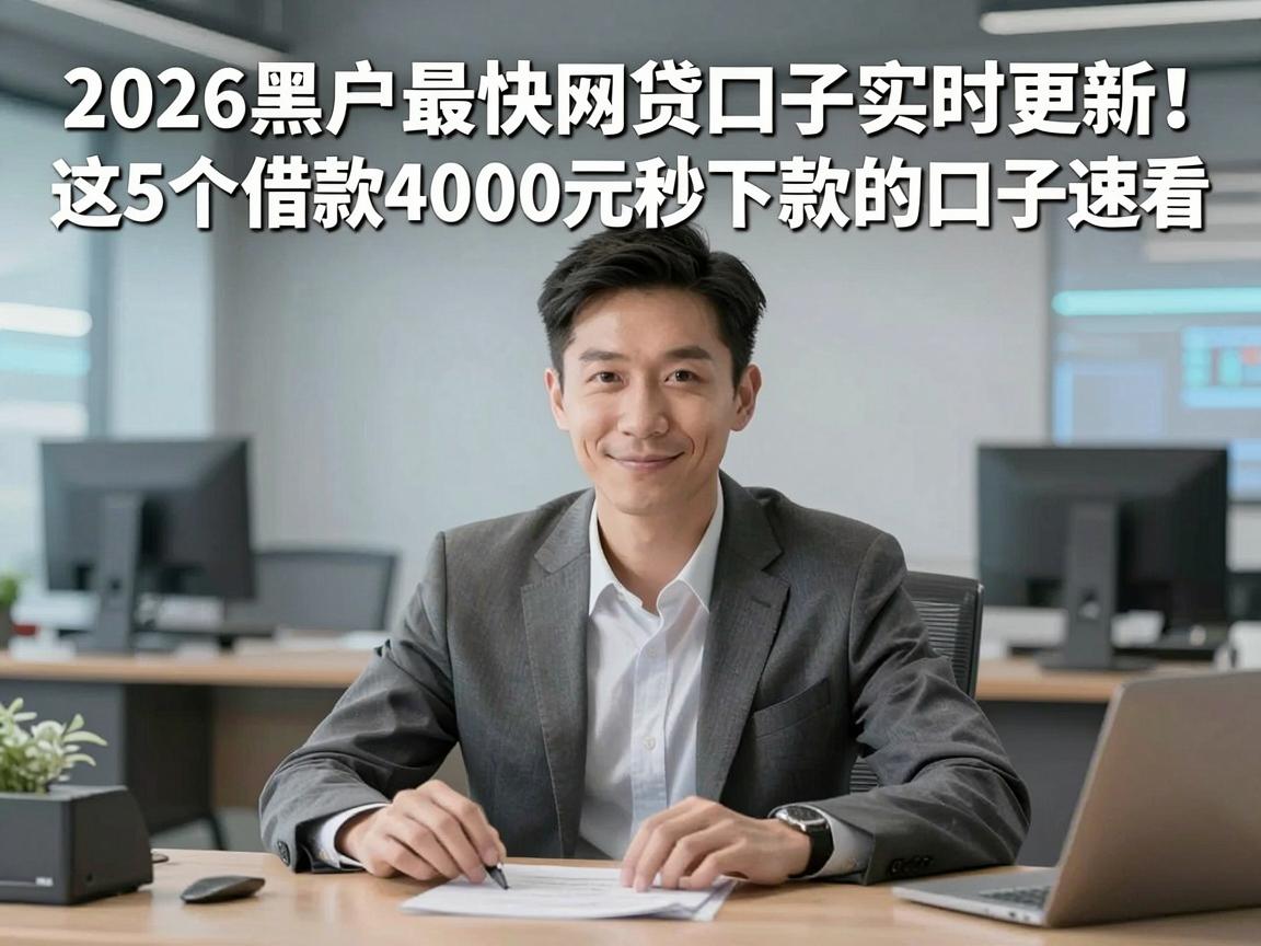 2026黑户最快网贷口子实时更新！这5个借款4000元秒下款的口子速看