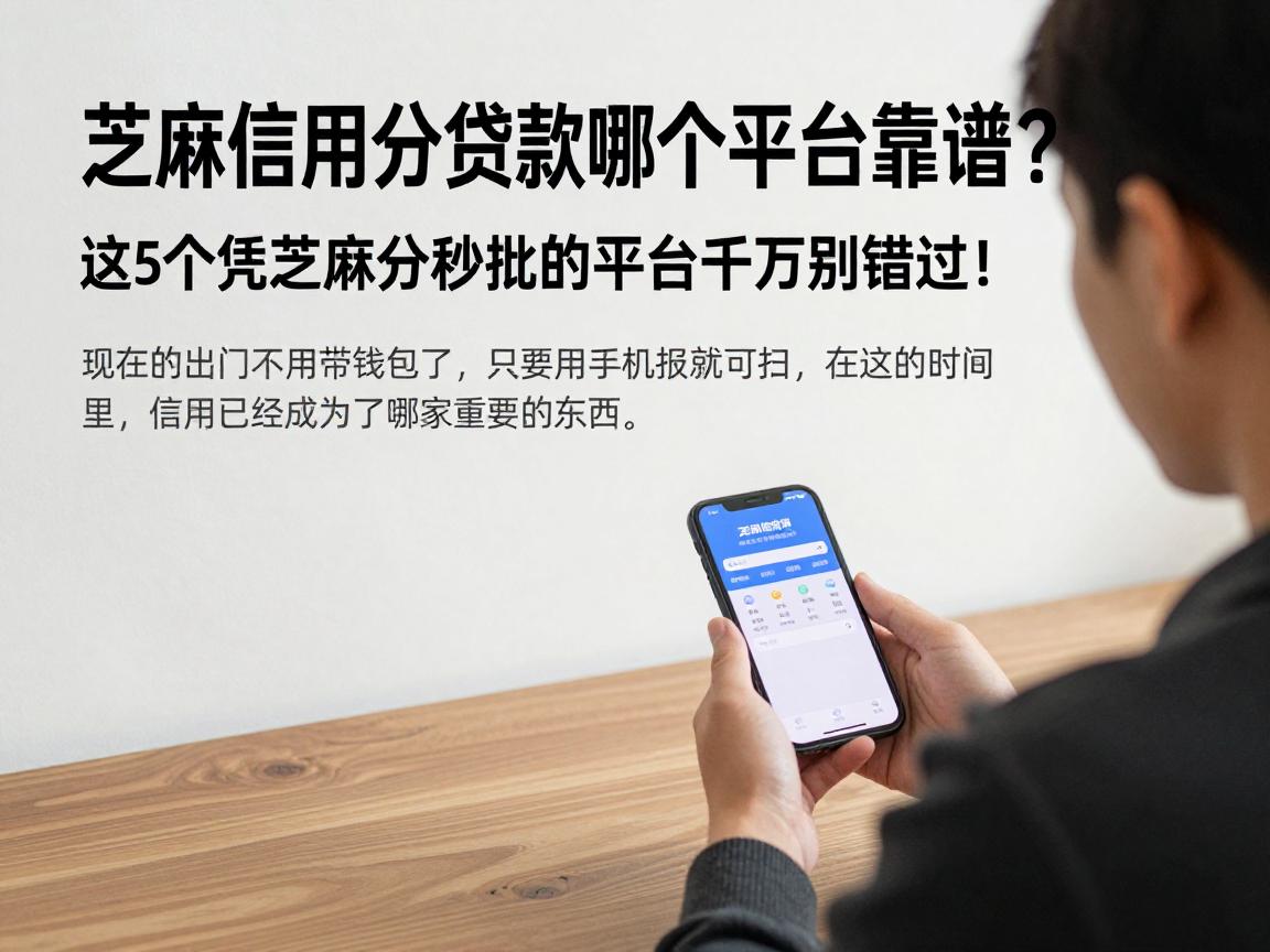 芝麻信用分贷款哪个平台靠谱？这5个凭芝麻分秒批的平台千万别错过！