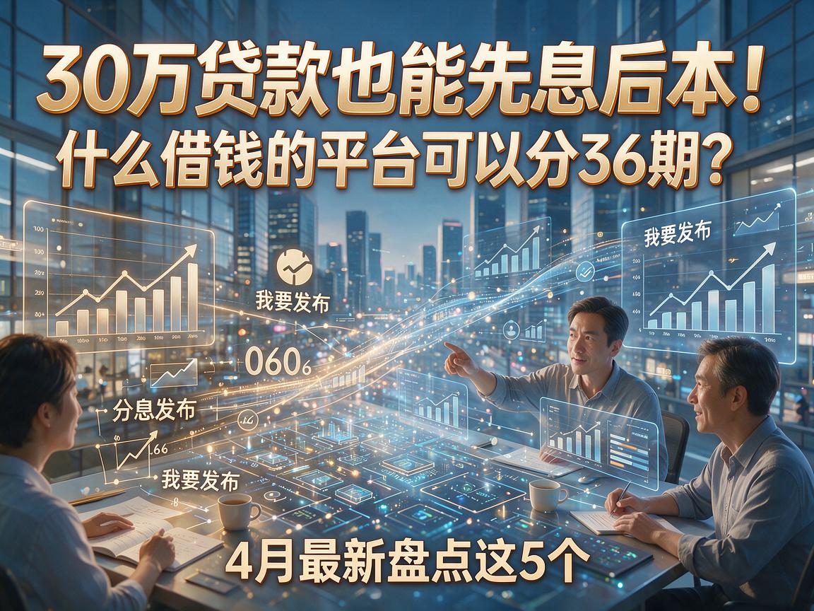 30万贷款也能先息后本！什么借钱的平台可以分36期？4月最新盘点这5个