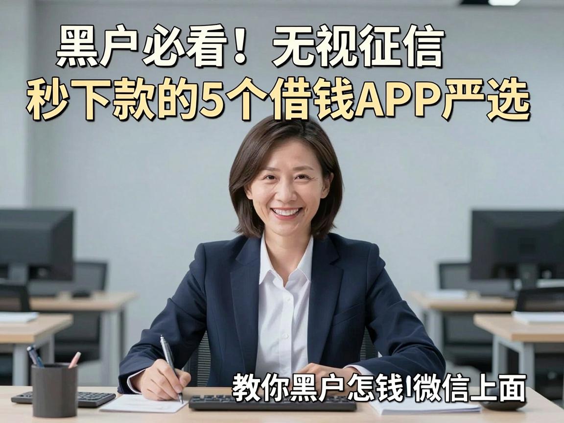 黑户必看！无视征信秒下款的5个借钱APP严选，教你黑户怎么借钱到微信上面