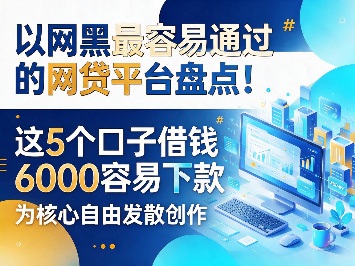 网黑最容易通过的网贷平台盘点！这5个口子借钱6000容易下款