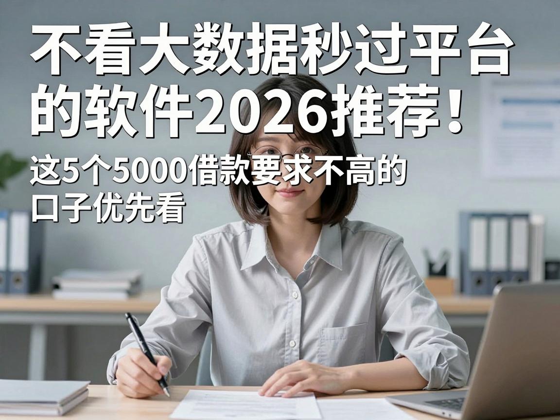 不看大数据秒过平台的软件2026推荐！这5个5000借款要求不高的口子优先看