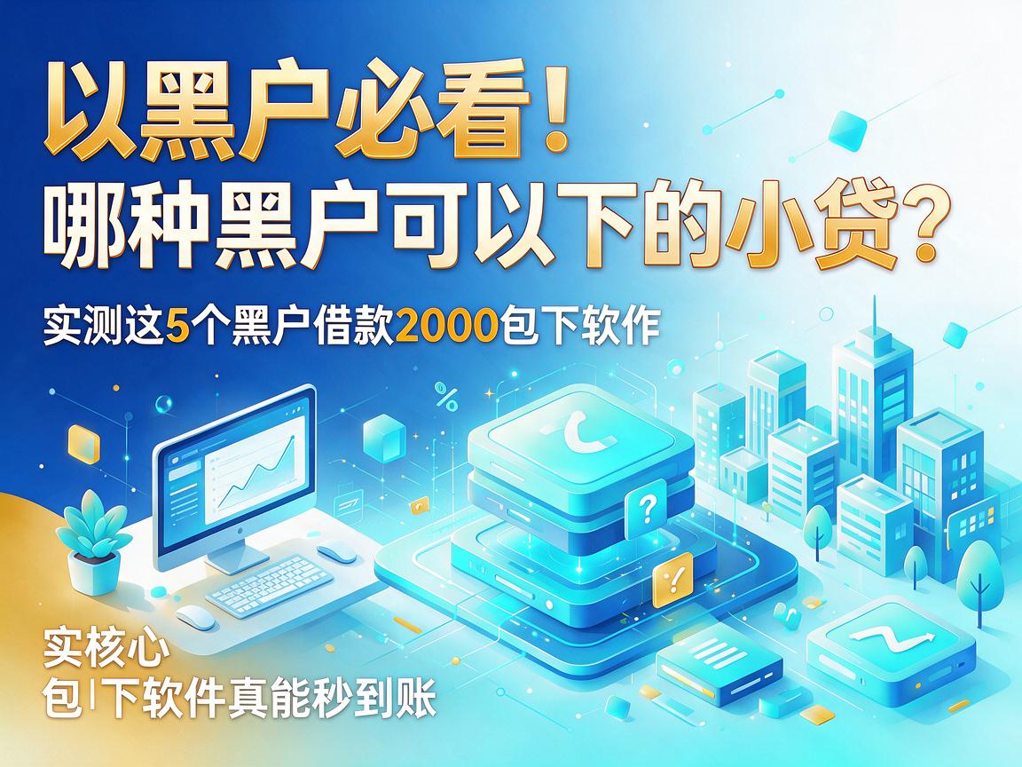 黑户必看！哪种黑户可以下的小贷？实测这5个黑户借款2000包下软件真能秒到账