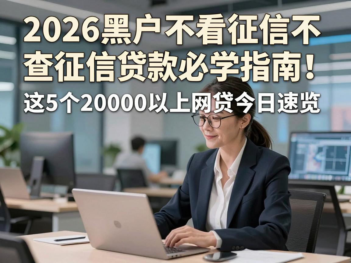 2026黑户不看征信不查征信贷款必学指南！这5个20000以上网贷今日速览