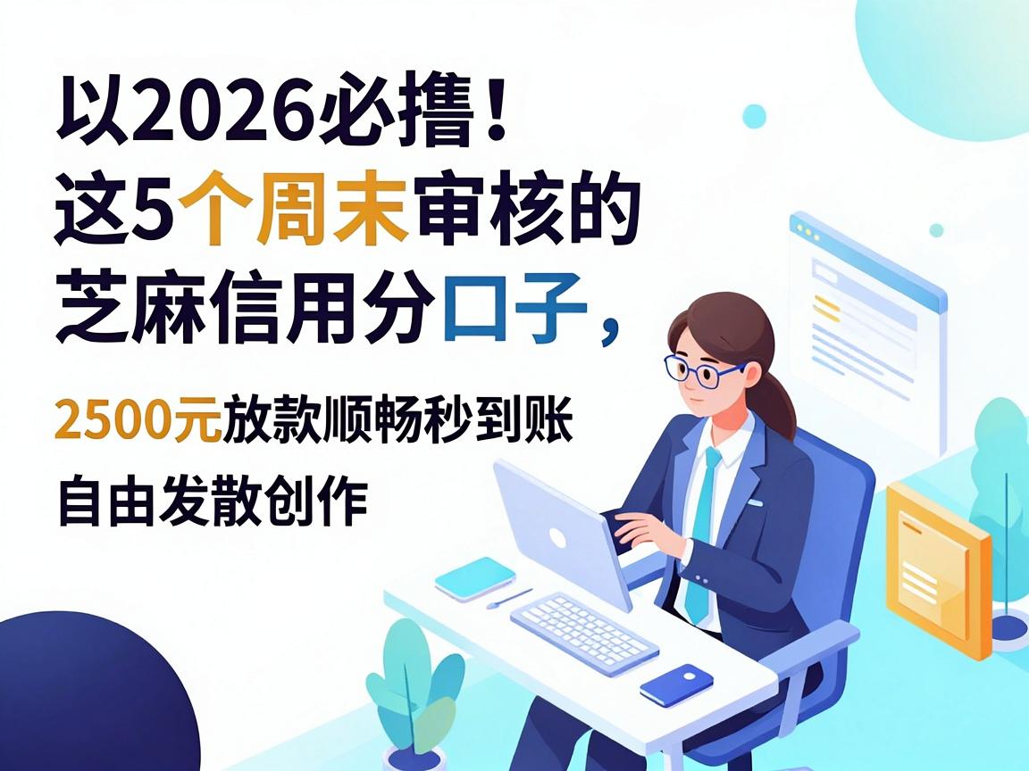 2026必撸！这5个周末审核的芝麻信用分口子，2500元放款顺畅秒到账