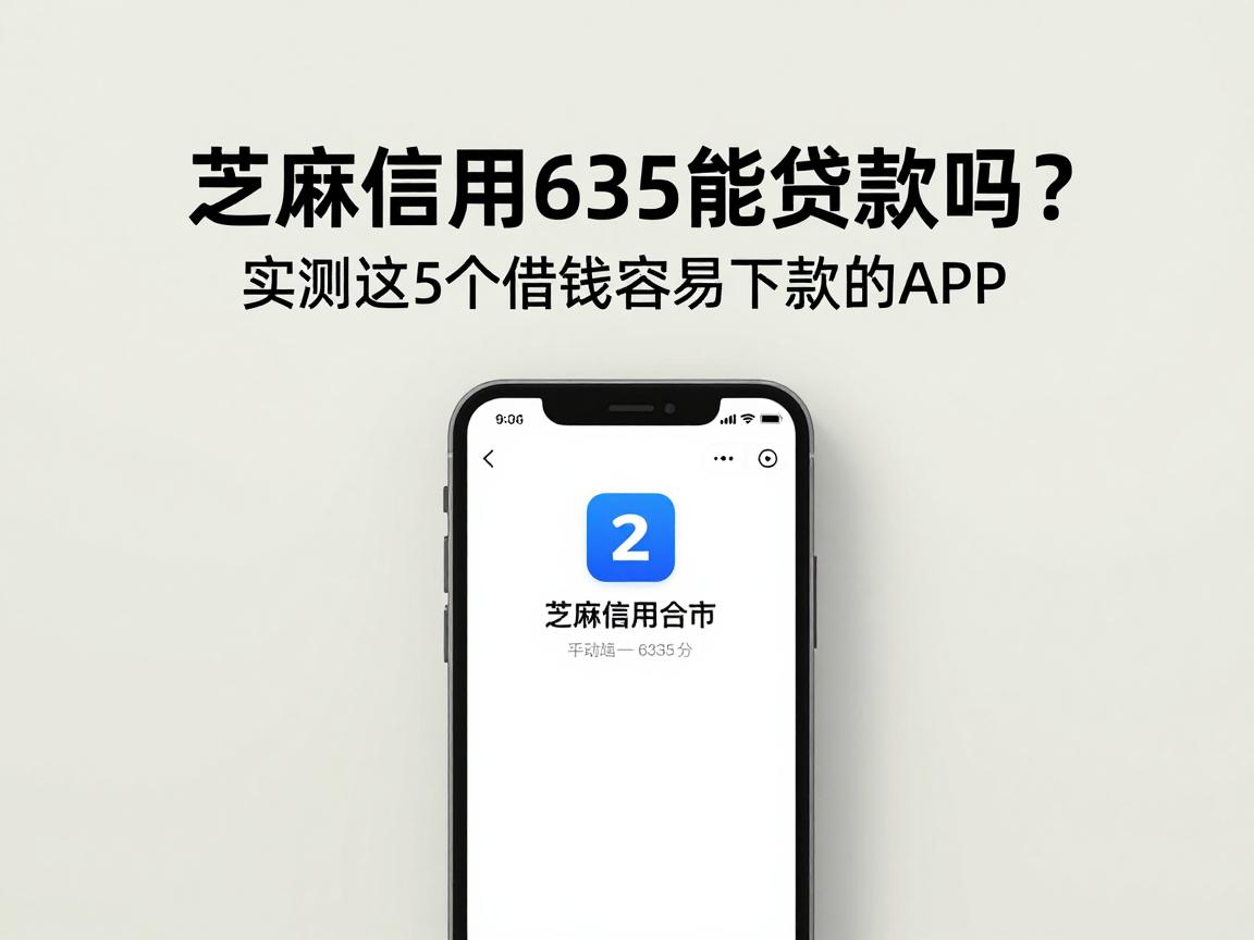 芝麻信用635能贷款吗？实测这5个借钱容易下款的APP