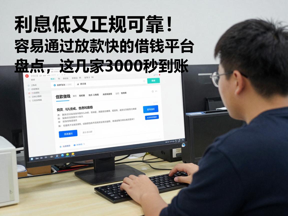 利息低又正规可靠！容易通过放款快的借钱平台盘点，这几家3000秒到账