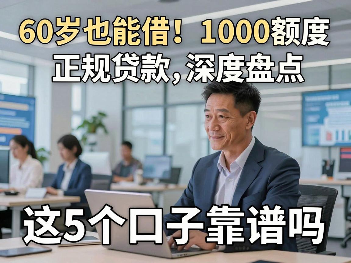 60岁也能借!1000额度正规贷款深度盘点,这5个口子靠谱吗?
