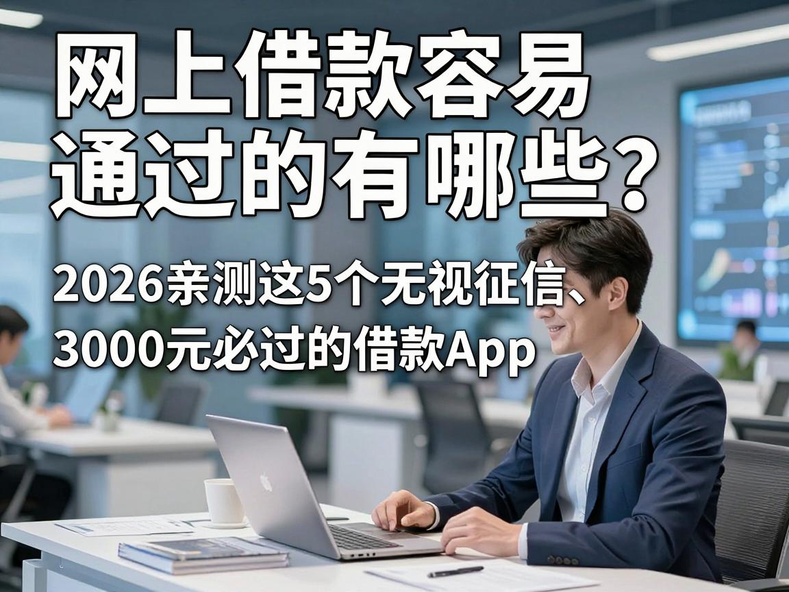 网上借款容易通过的有哪些？2026亲测这5个无视征信、3000元必过的借款App