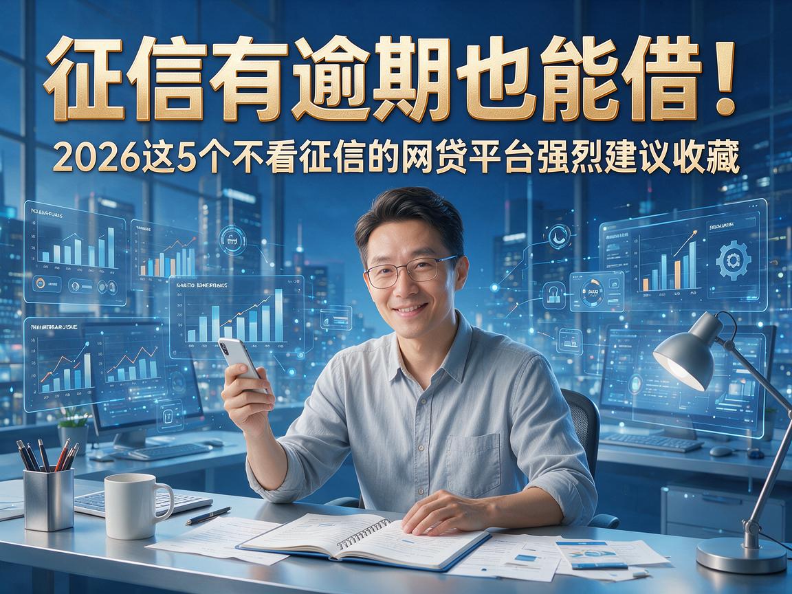 征信有逾期也能借！2026这5个不看征信的网贷平台强烈建议收藏