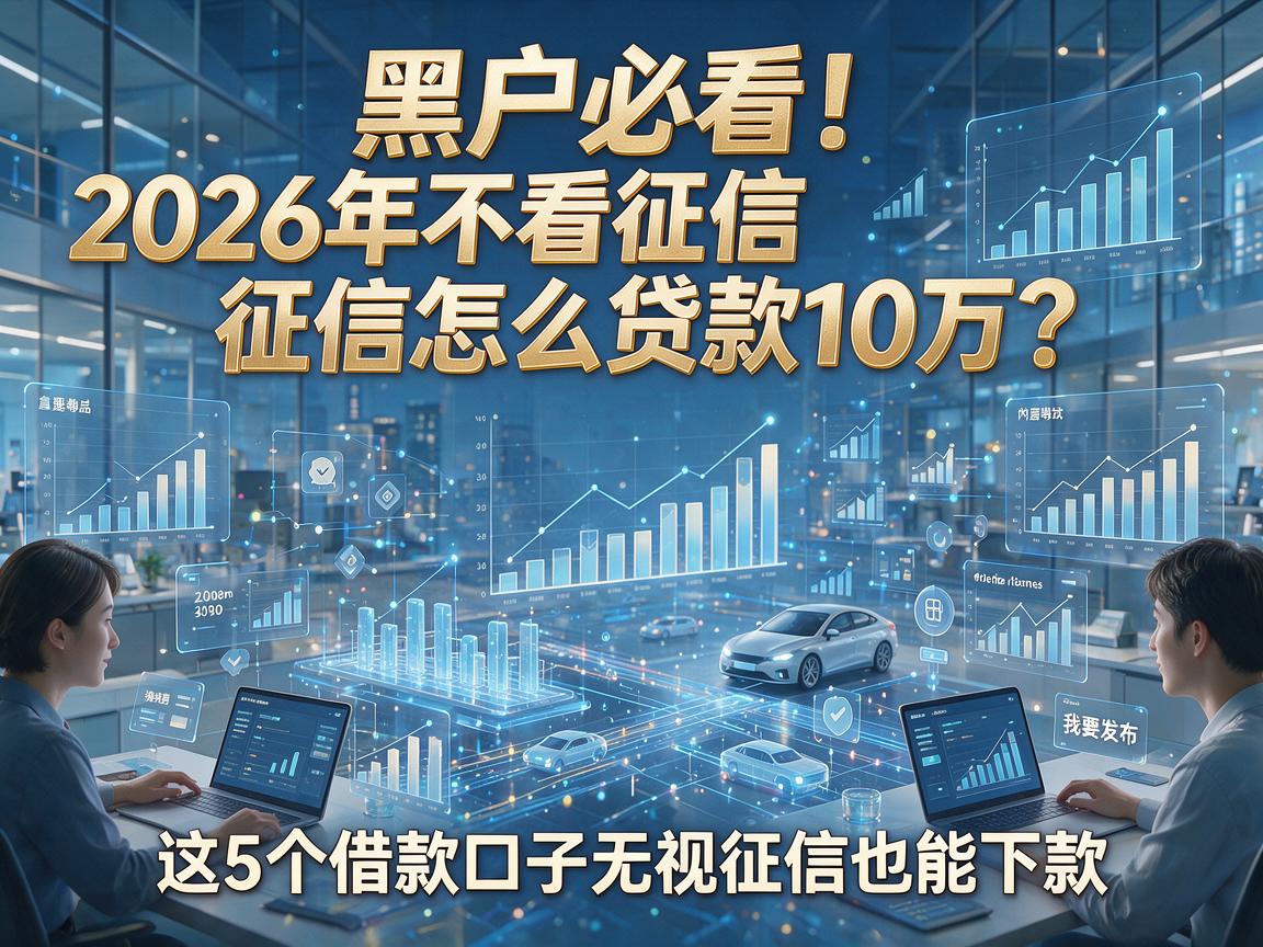 黑户必看！2026年不看征信怎么贷款10万？这5个借款口子无视征信也能下款