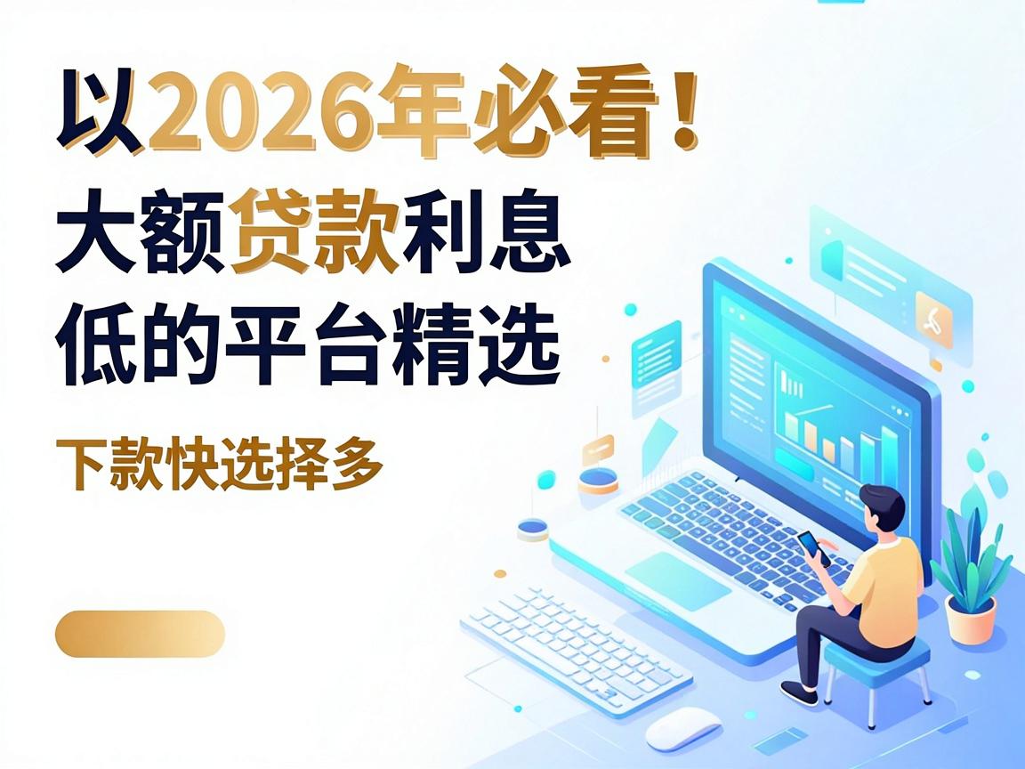 2026年必看！大额贷款利息低的平台精选，下款快选择多，这5个黑户借钱软件深度解析！