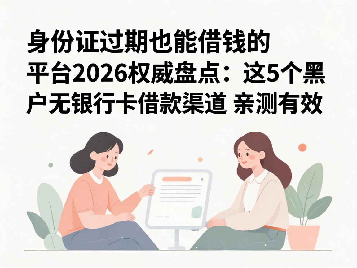 身份证过期也能借钱的平台2026权威盘点：这5个黑户无银行卡借款渠道亲测有效