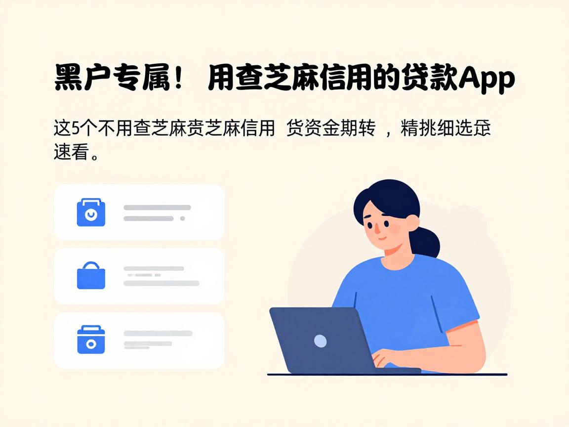 黑户专属！这5个不用查芝麻信用的贷款App，精挑细选速看