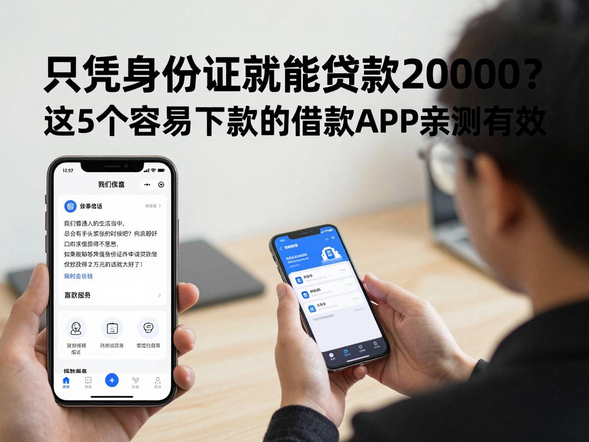 只凭身份证就能贷款20000？这5个容易下款的借款APP亲测有效