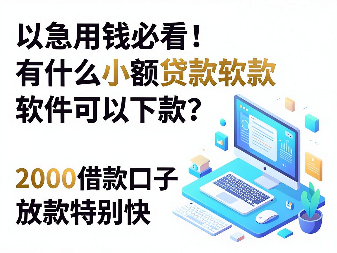急用钱必看！有什么小额贷款软件可以下款？这5个2000借款口子放款特别快