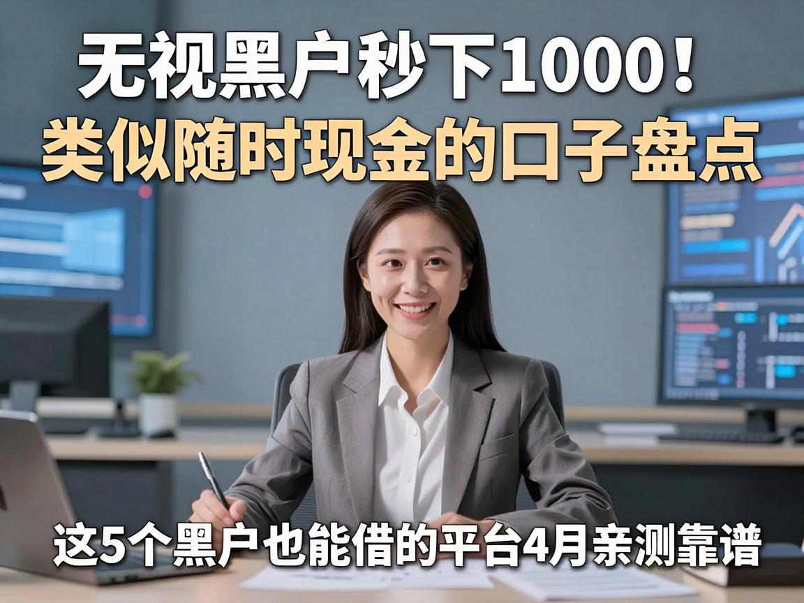 无视黑户秒下1000！类似随时现金的口子盘点，这5个黑户也能借的平台4月亲测靠谱