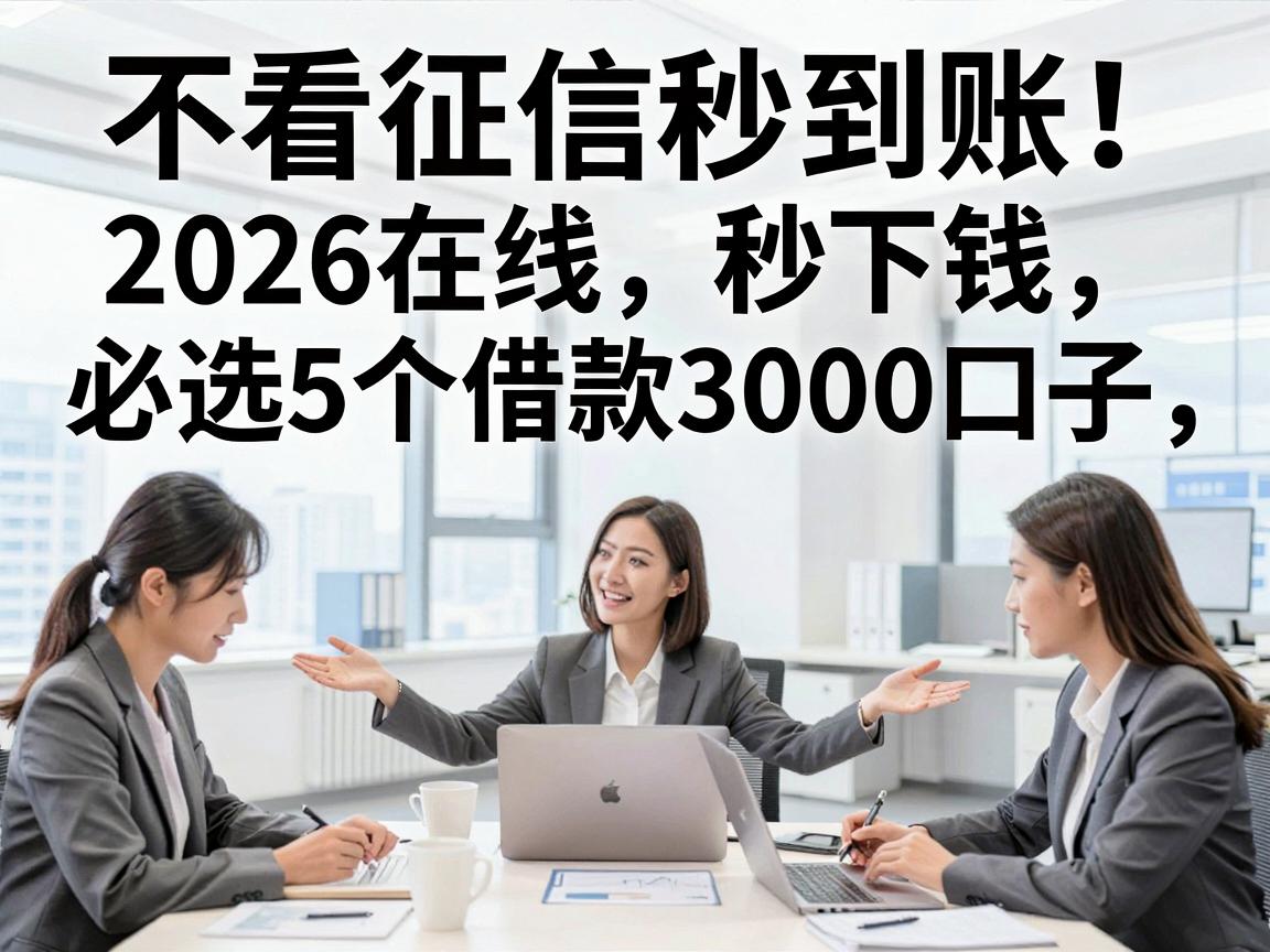 不看征信秒到账！2026在线秒下钱必选5个借款3000口子，错过遗憾