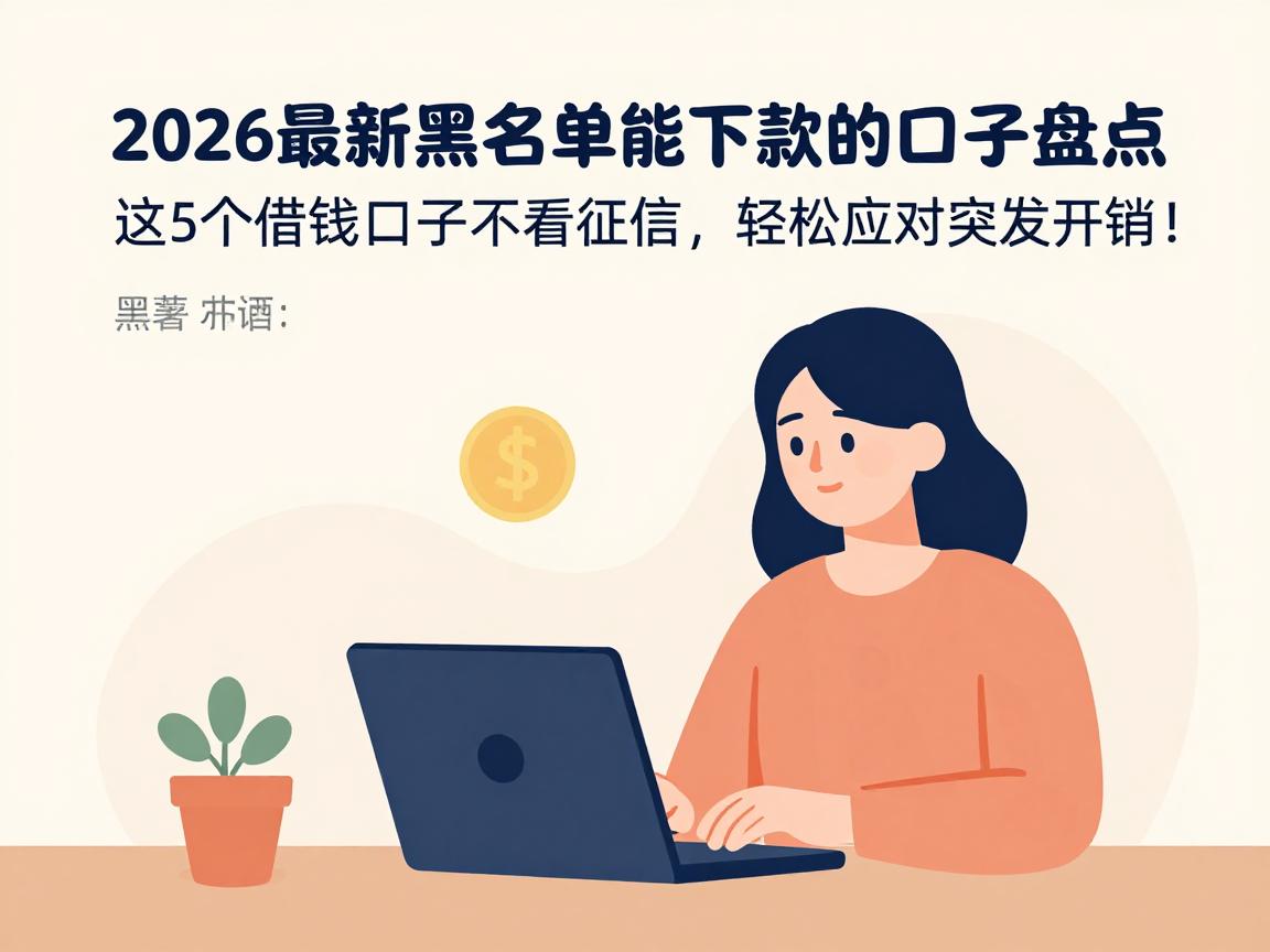 2026最新黑名单能下款的口子盘点！这5个借钱口子不看征信，轻松应对突发开销！