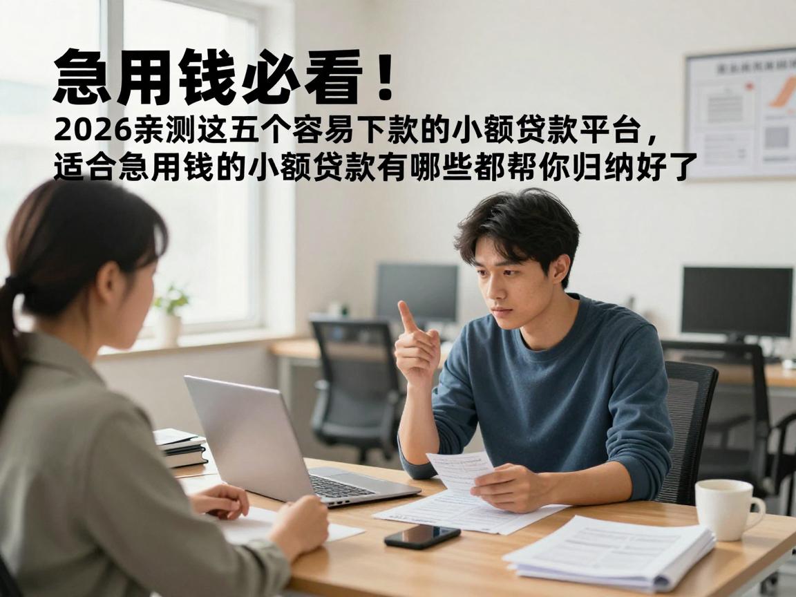 急用钱必看！2026亲测这五个容易下款的小额贷款平台，适合急用钱的小额贷款有哪些都帮你归纳好了