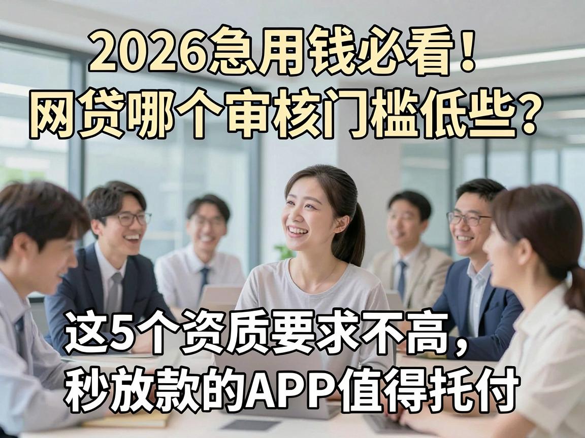 2026急用钱必看！网贷哪个审核门槛低些？这5个资质要求不高、秒放款的APP值得托付