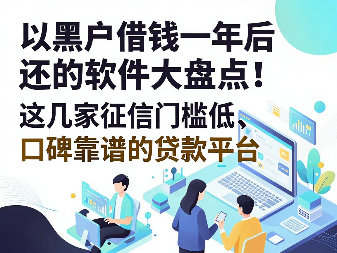 黑户借钱一年后还的软件大盘点！这几家征信门槛低、口碑靠谱的贷款平台，黑户也能轻松下款