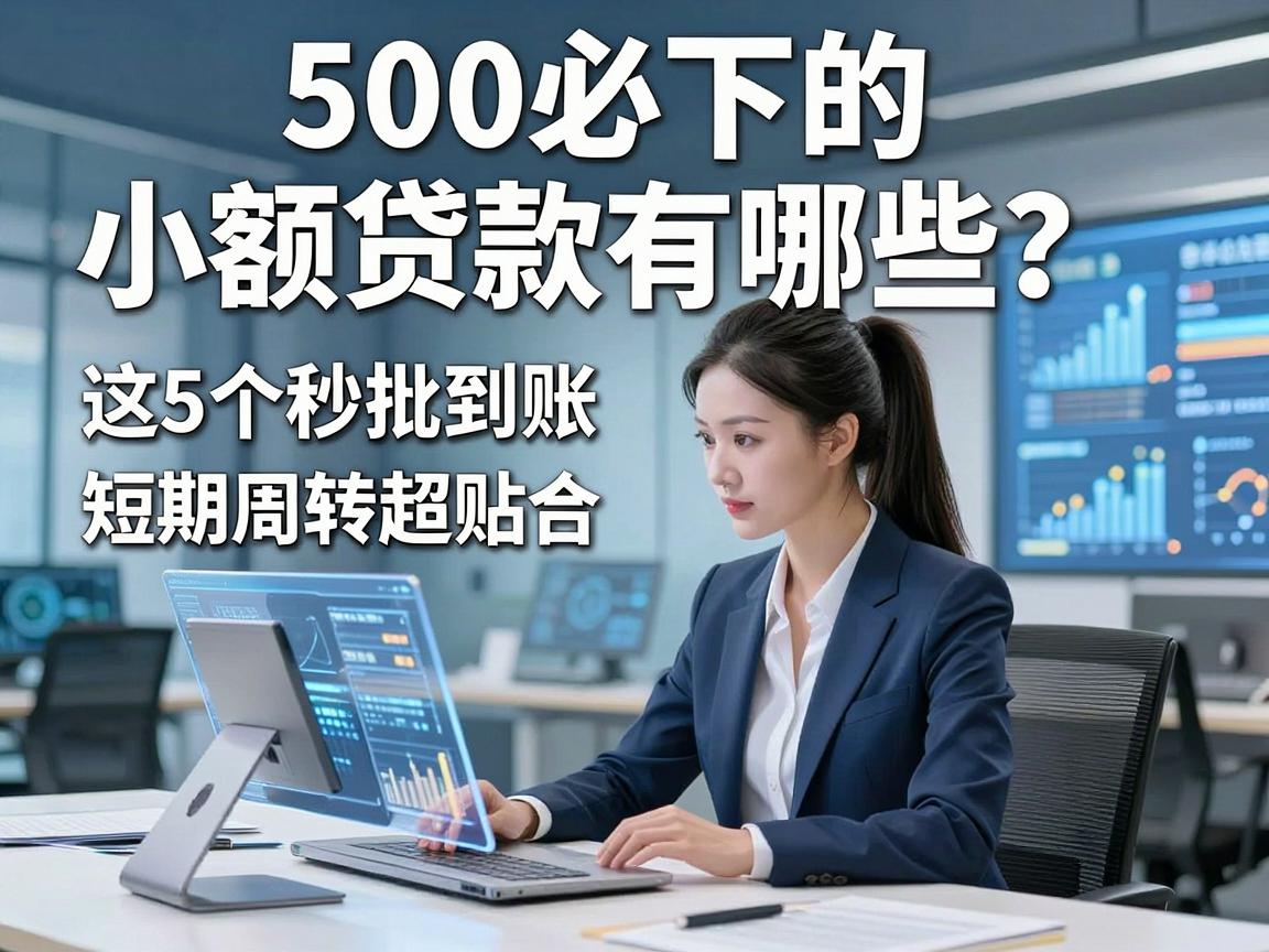 500必下的小额贷款有哪些？这5个秒批到账、短期周转超贴合！