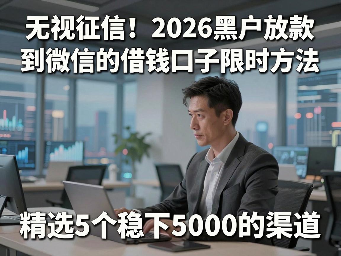 无视征信！2026黑户放款到微信的借钱口子限时方法，精选5个稳下5000的渠道