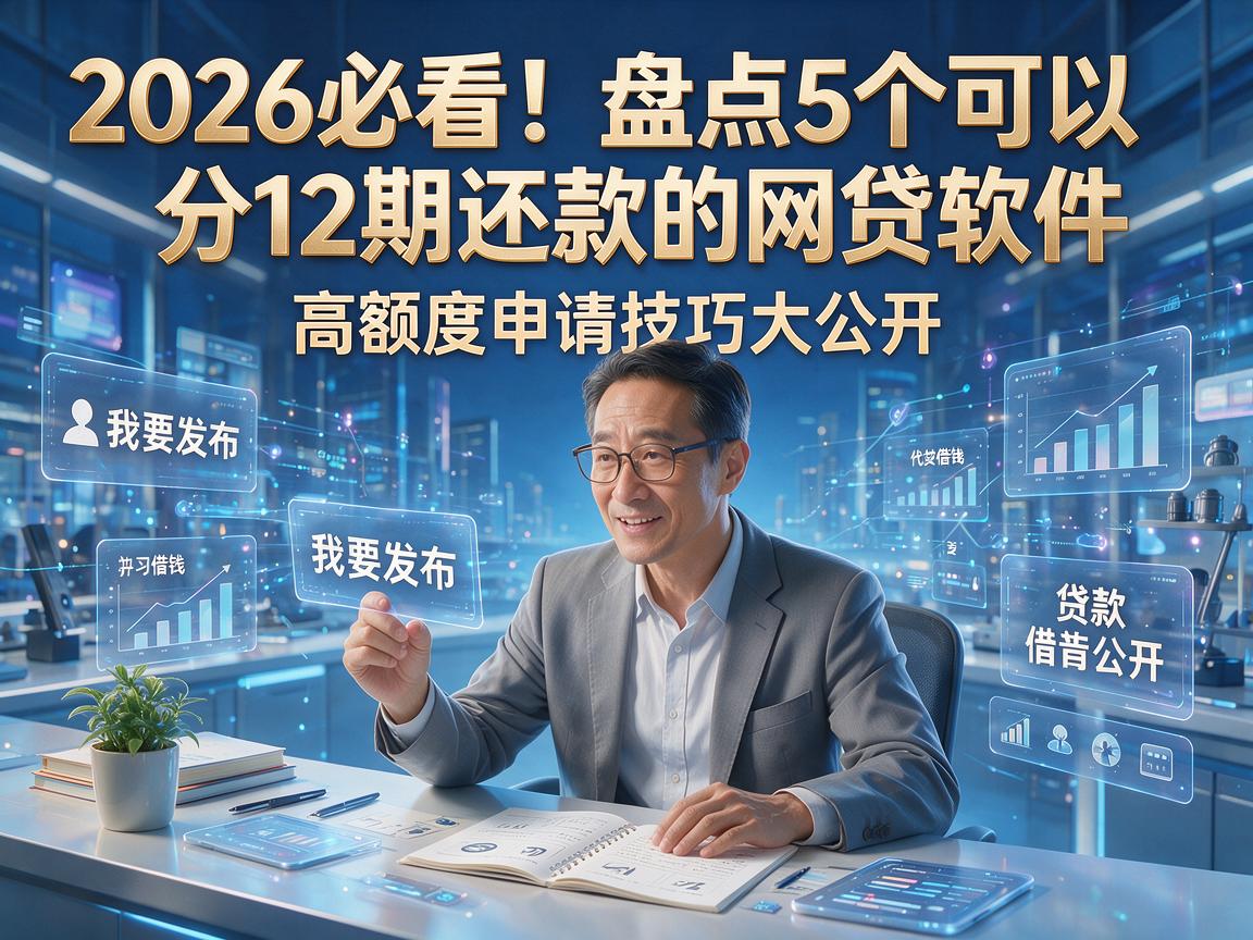 2026必看！盘点5个可以分12期还款的网贷软件，高额度申请技巧大公开