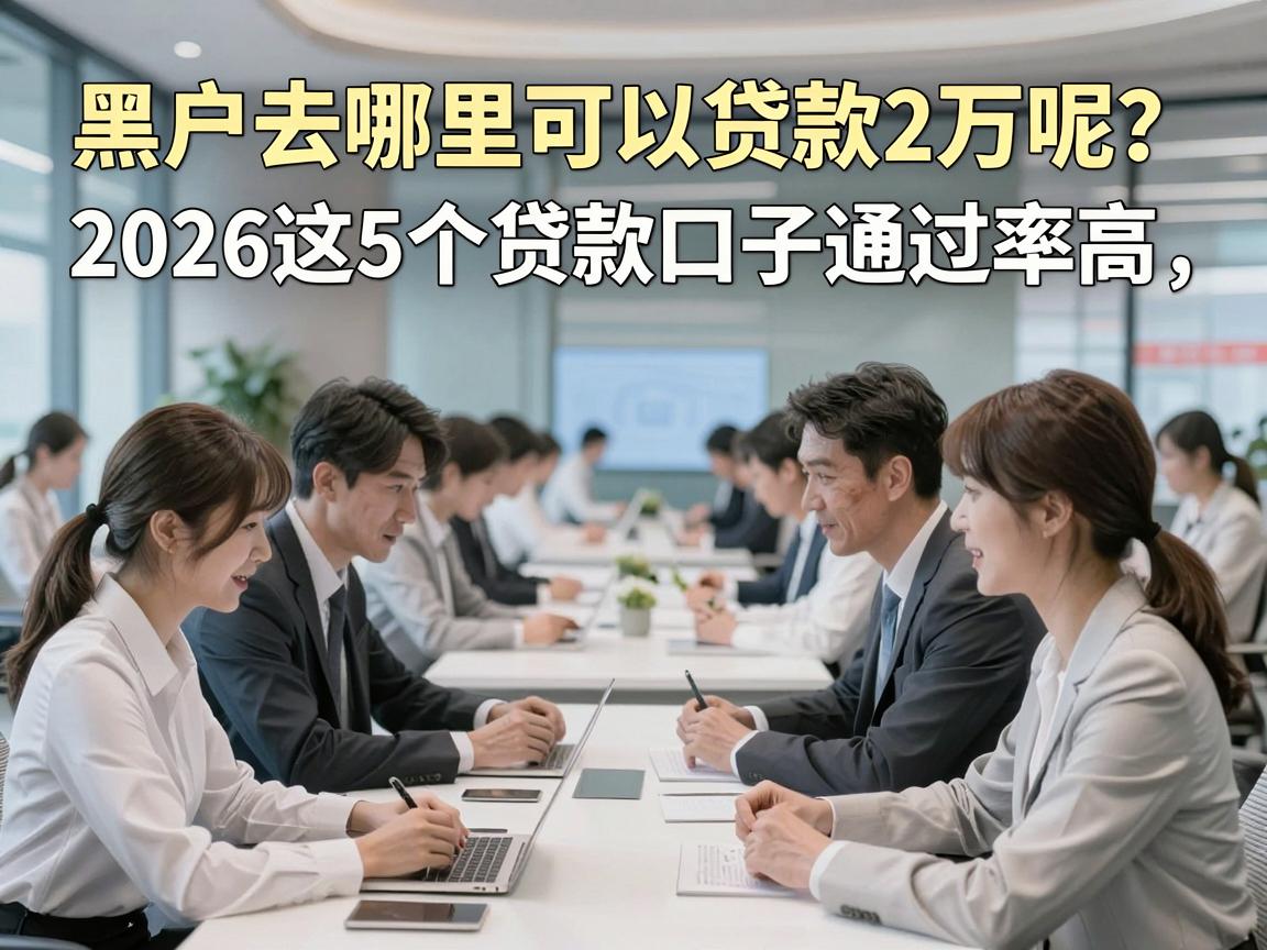 黑户去哪里可以贷款2万呢？2026这5个贷款口子通过率高，速看！