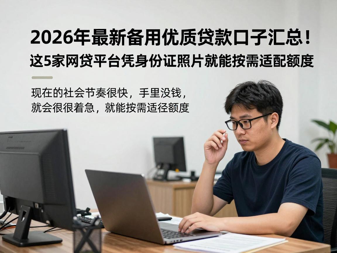 2026年最新备用优质贷款口子汇总！这5家网贷平台凭身份证照片就能按需适配额度