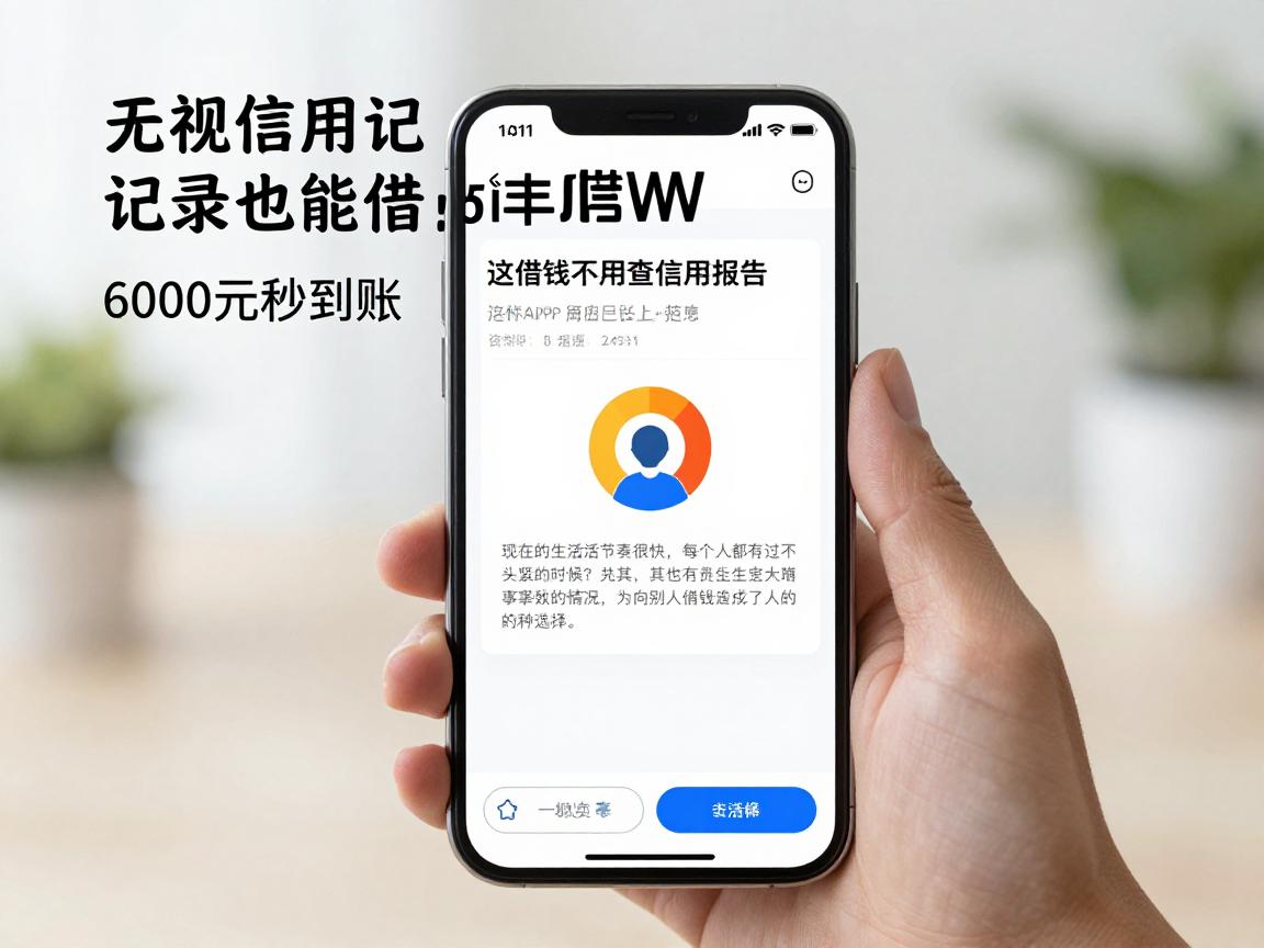 无视信用记录也能借！这5个借钱不查信用记录的app，6000元秒到账