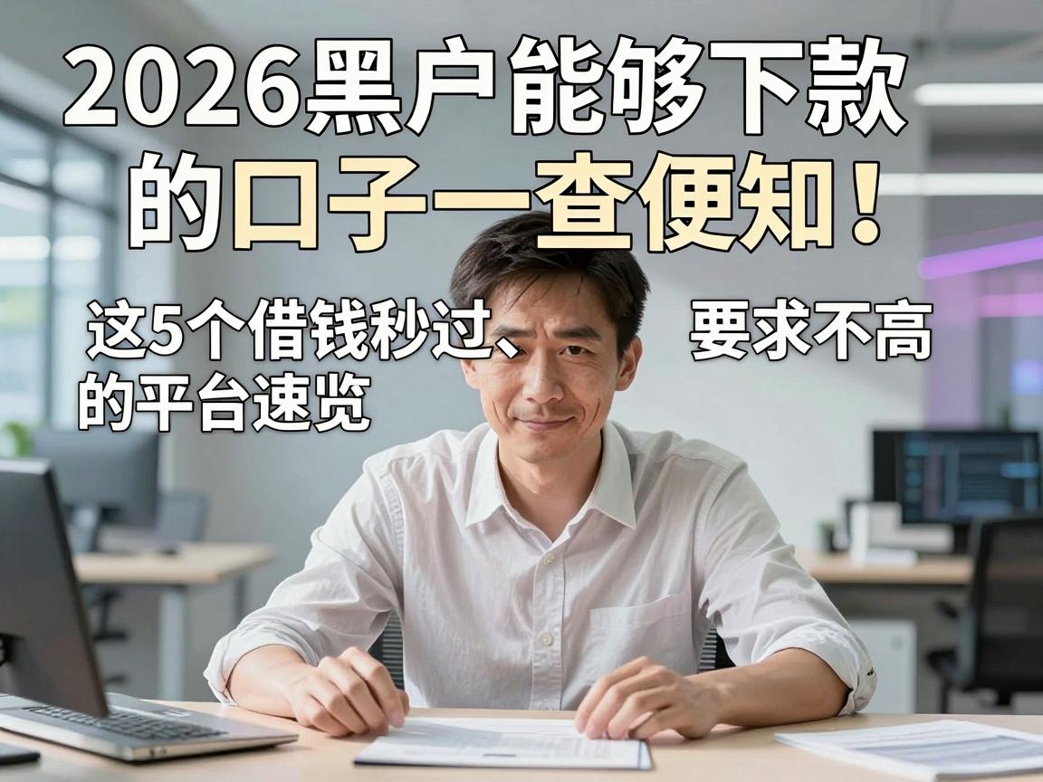 2026黑户能够下款的口子一查便知！这5个借钱秒过、要求不高的平台速览