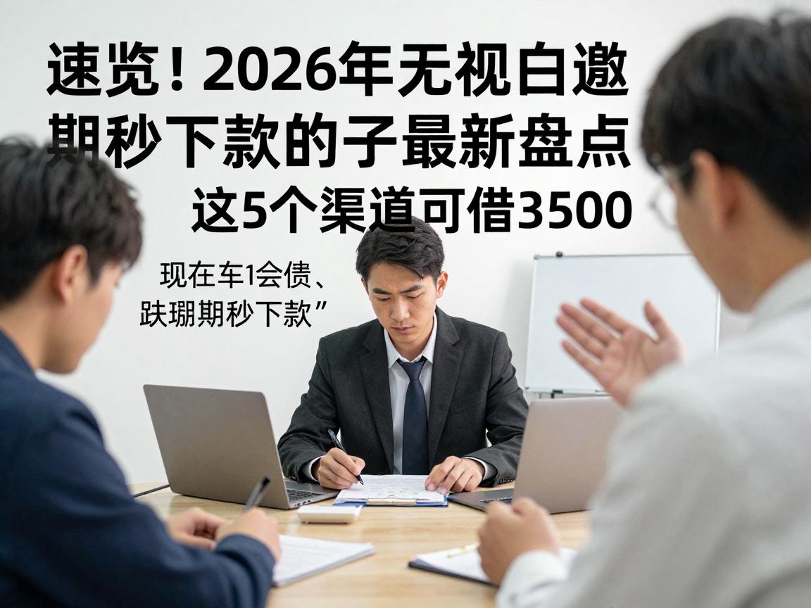 速览！2026年无视黑白逾期秒下款的口子最新盘点，这5个渠道可借3500