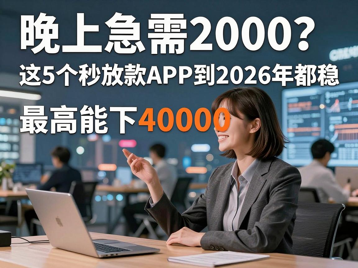 晚上急需2000？这5个秒放款APP到2026年都稳，最高能下40000！