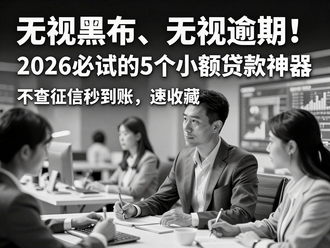 无视黑白、无视逾期！2026必试的5个小额贷款神器，不查征信秒到账，速收藏！
