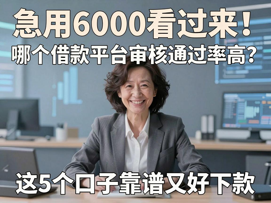 急用6000看过来！哪个借款平台审核通过率高？这5个口子靠谱又好下款