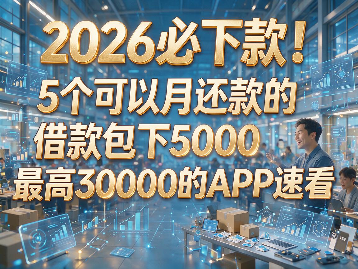 2026必下款！5个可以月还款的借款包下5000，最高30000的APP速看
