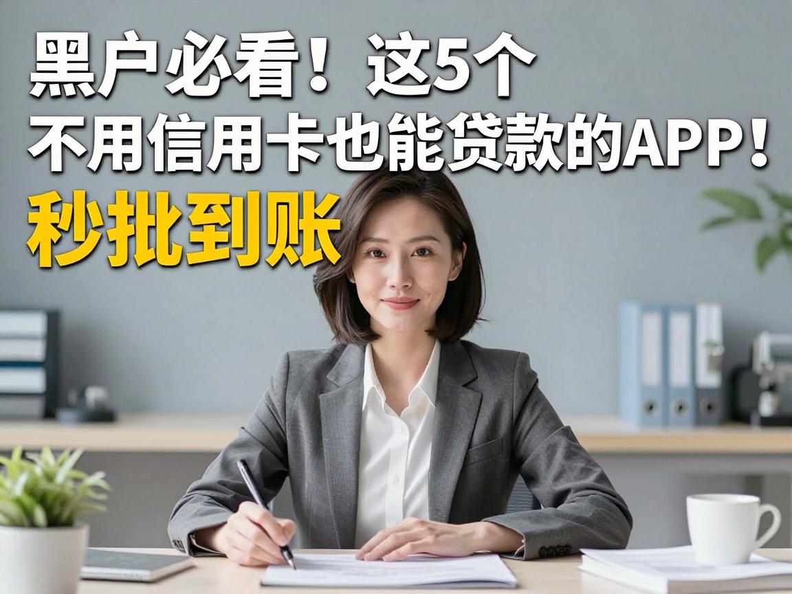 黑户必看!这5个不用信用卡也能贷款的APP,秒批到账超给力
