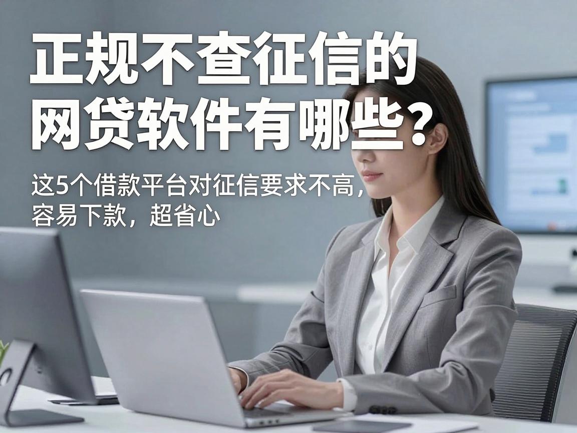 正规不查征信的网贷软件有哪些？这5个借款平台对征信要求不高，容易下款超省心