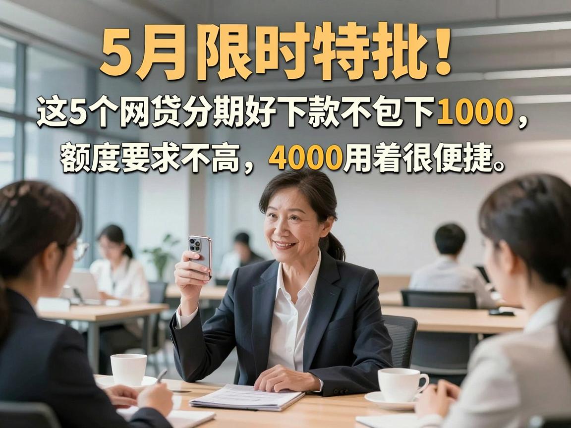 5月限时特批！这5个网贷分期好下款不包下1000，额度要求不高4000用着很便捷