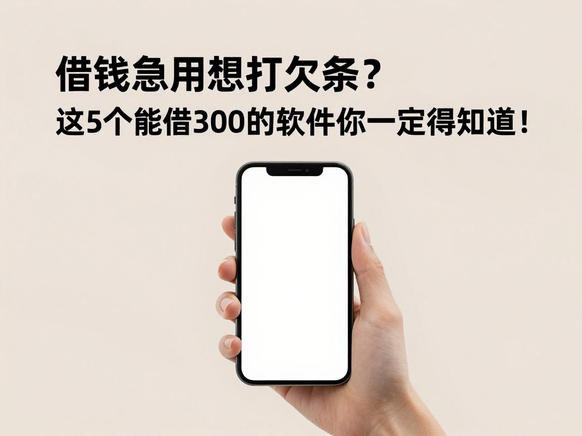 借钱急用想打欠条？这5个能借3000的软件你一定得知道！
